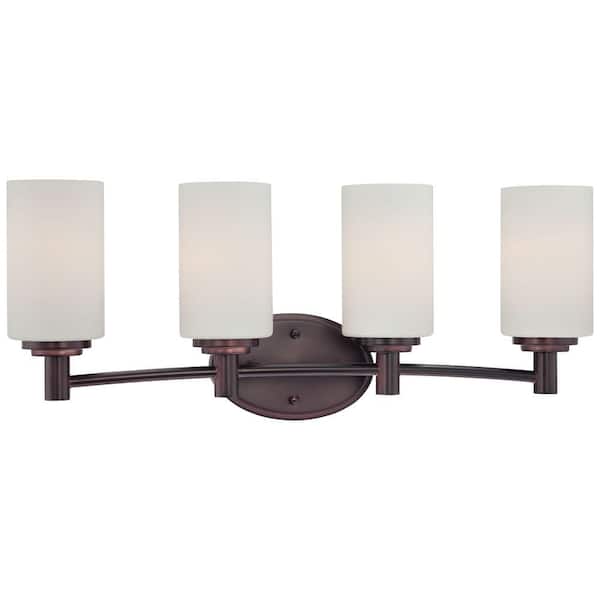 Thomas Lighting Pittman 4-Light Sienna Bronze Wall Vanity Light