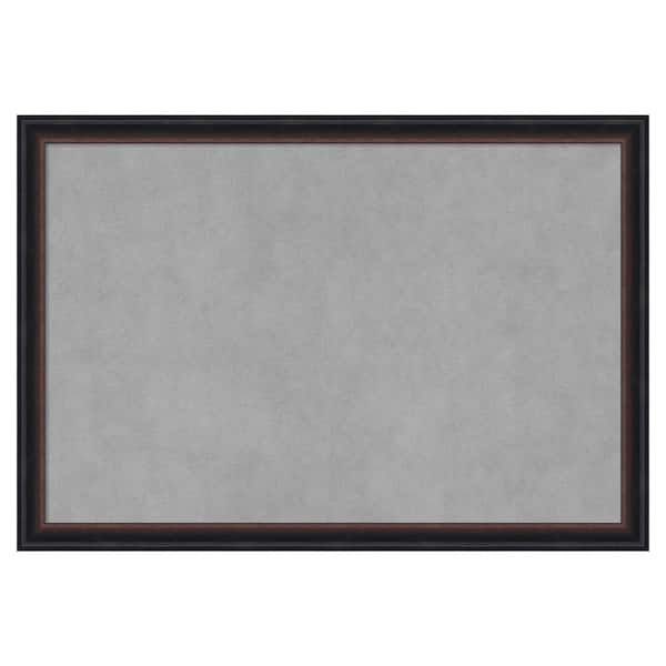 Amanti Art Salon Scoop Red Black 26 in. x 18 in Framed Magnetic Board