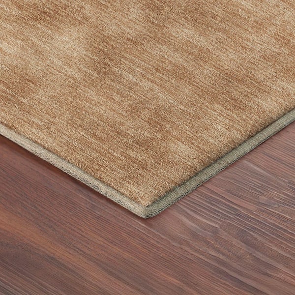 Mayfield Premium Machine Washable Abstract AMF2400 Copper 9 ft. x 12 ft. Area Rug