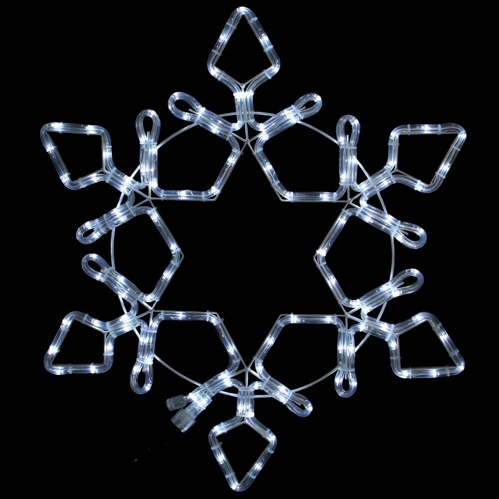 Northlight Led Rope Light Snowflake Christmas Decoration, 24"