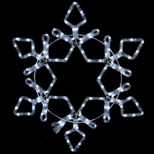 20.75 in. LED Rope Light Christmas Snowflake Commercial Decoration