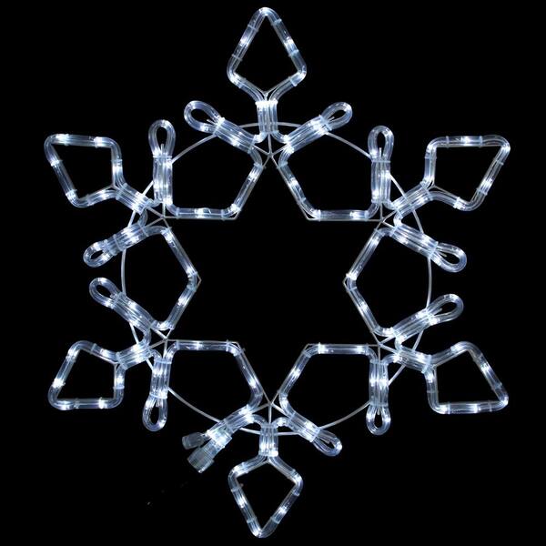 led rope snowflake