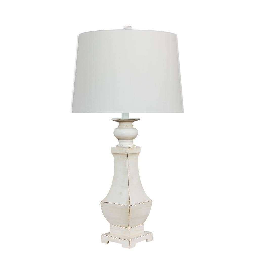 Fangio Lighting Cory Martin 31 Antique White Table Lamp W-6275