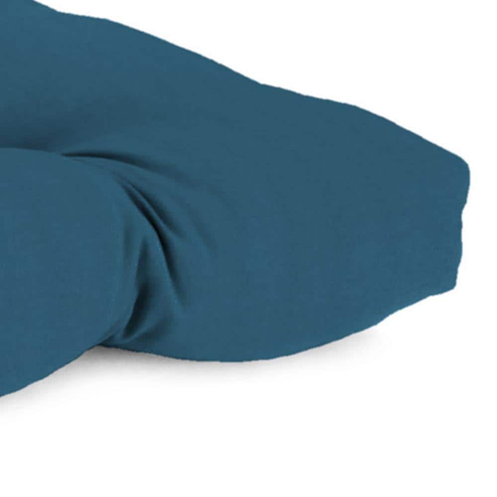 Celosia Legion Blue Tufted Outdoor Wicker Cushion Set