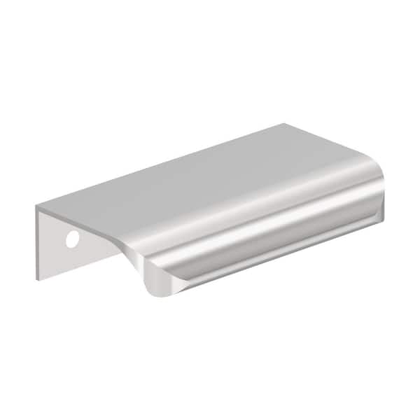 Amerock Streamline Tab 3 in. Center-to-Center (76mm) Modern Polished Chrome Cabinet Edge Pull