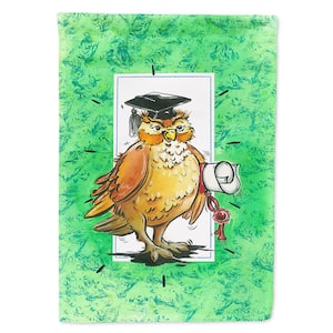 11 in. x 15-1/2 in. Polyester Graduation The Wise Owl 2-Sided 2-Ply Garden Flag