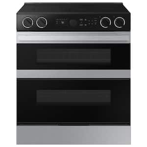 30 in. Bespoke 5-Burner Element Smart Slide-In Electric Range 6.3 cu. ft. Capacity with Flex Duo in Stainless Steel