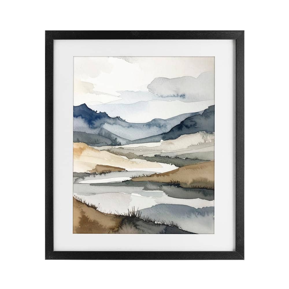 Flow Of Water River Black Framed Print Under Glass, design by Alonza Saunders price history on PriceWatchPro