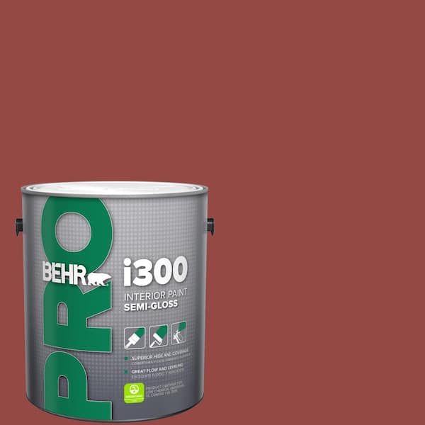 BEHR PRO 1 gal. #HDC-FL14-4 Cranberry Zing Semi-Gloss Interior