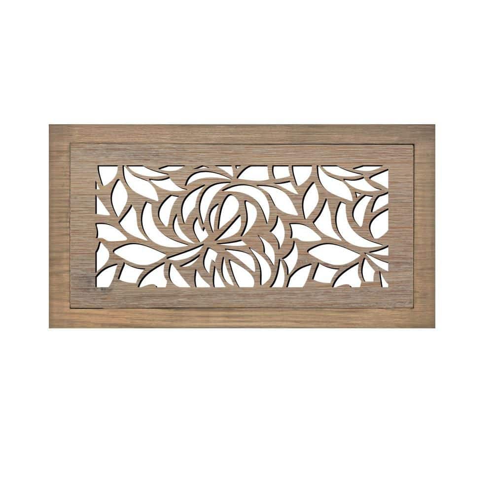 Hardwood Floor Register, Duct Opening 6X10 (Overall 9x13) - Leaves Design price history on PriceWatchPro