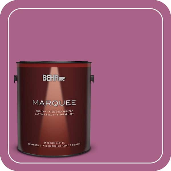 BEHR MARQUEE 1 gal. #690B-6 Wild Mulberry Matte Interior Paint & Primer