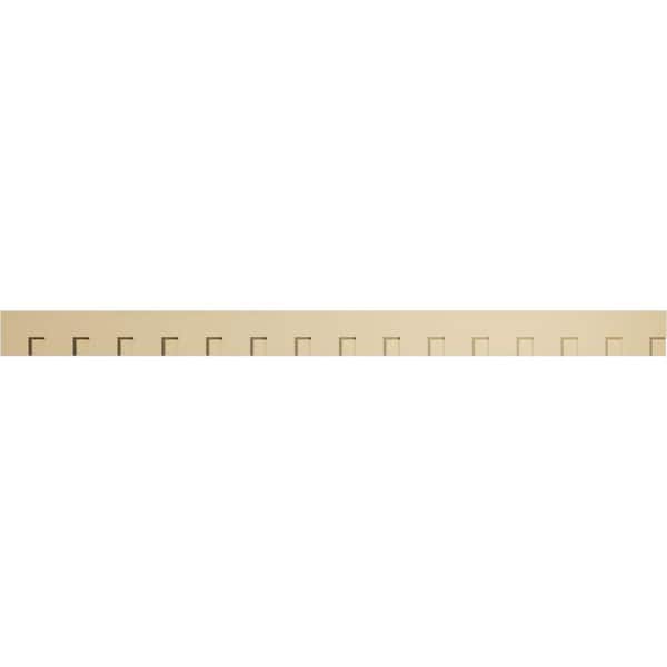 1 in. D x 6 in. W x 90 in. L Primed Polyurethane Panel Moulding