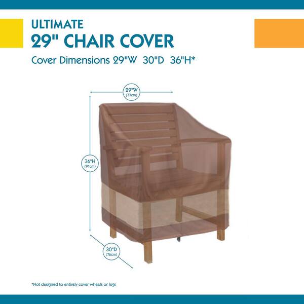Duck Covers Ultimate 29 In W Patio, Patio Chair Leg Caps Home Depot