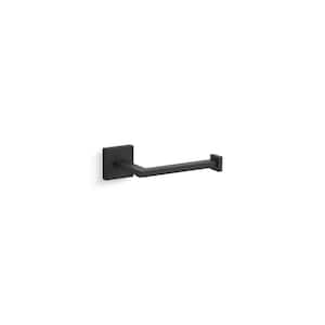 Square Wall Mounted Toilet Paper Holder in Matte Black