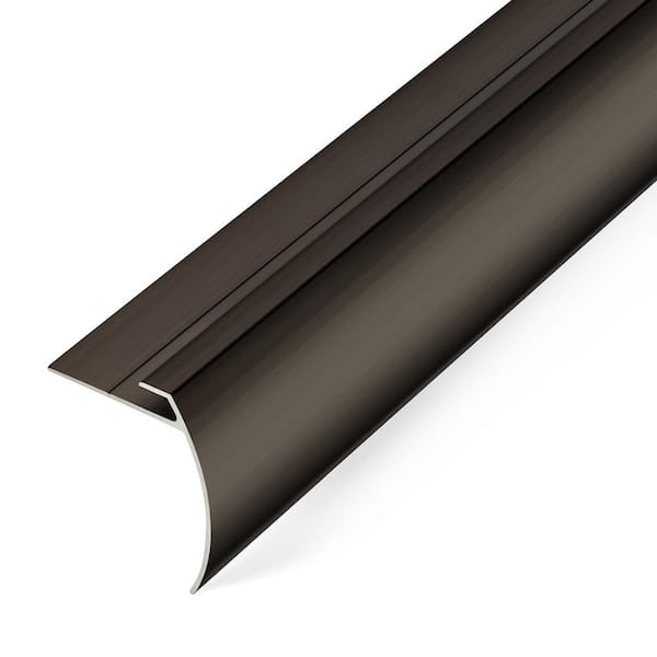 Reviews for TrimMaster Dark Bronze 8mm x 36in Aluminum Stair Nosing ...