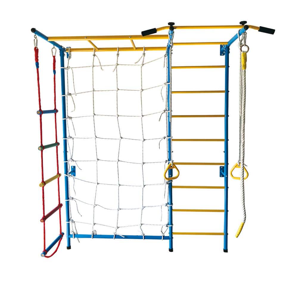 Funphix 7-in-1 Large Blue Paradise Swedish Ladder Wall Child's Gym
