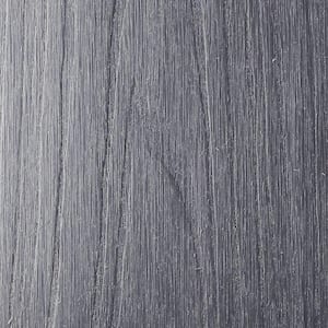 UltraShield Naturale Voyager Series 1 in. x 6 in. x 1 ft. Hollow Westminster Gray Composite Deck Board Sample