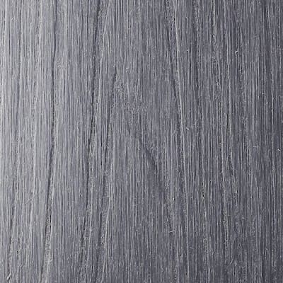 Naturale Magellan Series 1 in. x 5-1/2 in. x 0.5 ft. Westminster Gray Composite Decking Board Sample with Groove