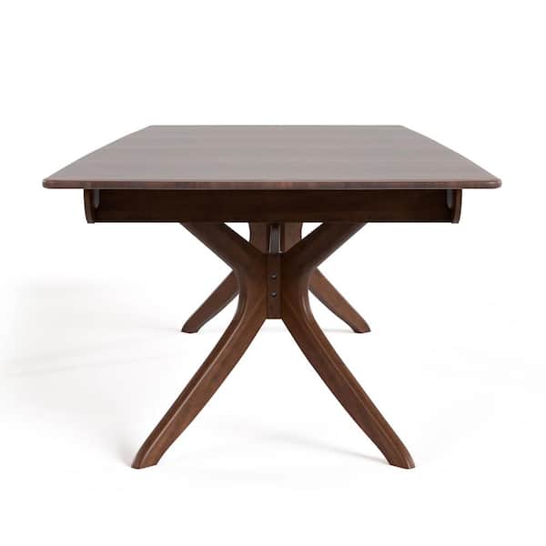 Furniture of America Shelun IV Rich Walnut Wood 102 in. Double