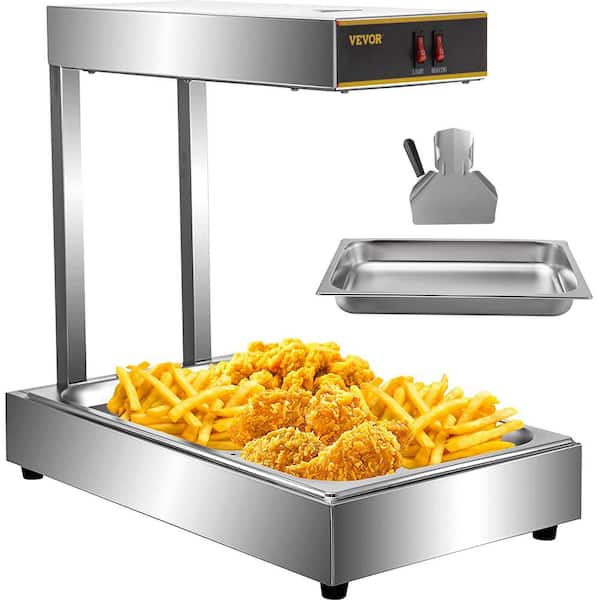 VEVOR French Fry Food Warmer 23 in. x 13.5 in. Stainless Steel Food Heat  Light Free Standing Fried Chicken Warmer, 900W STBWTHW-819A00001V1 - The  Home Depot