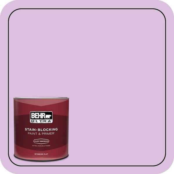 BEHR ULTRA 1 qt. #P100-3 Epiphany Extra Durable Flat Interior Paint & Primer