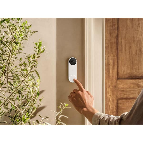 Google Nest Doorbell (Wired, 2nd gen) - Video Doorbell Camera - Doorbell  Security Camera - Snow 