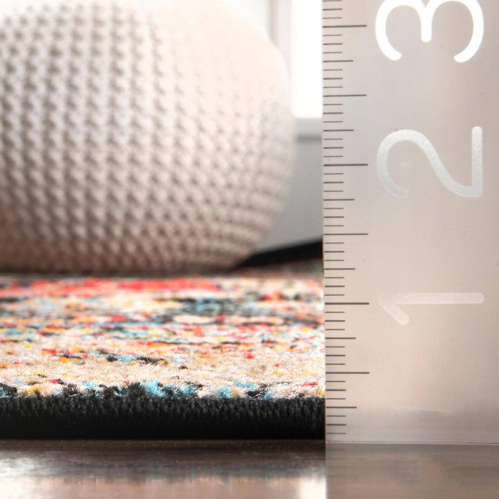 Floral Bliss Multicolor Synthetic 2x3 Indoor/Outdoor Rug