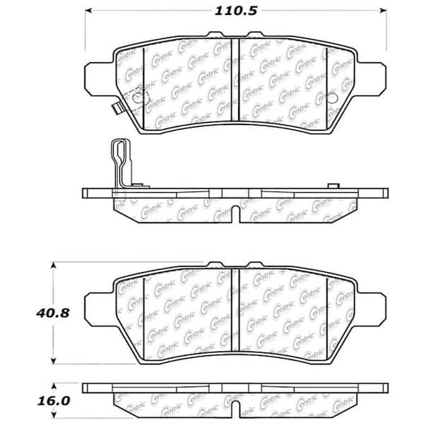 Centric Parts Disc Brake Pad Set 2008-2012 Nissan Pathfinder
