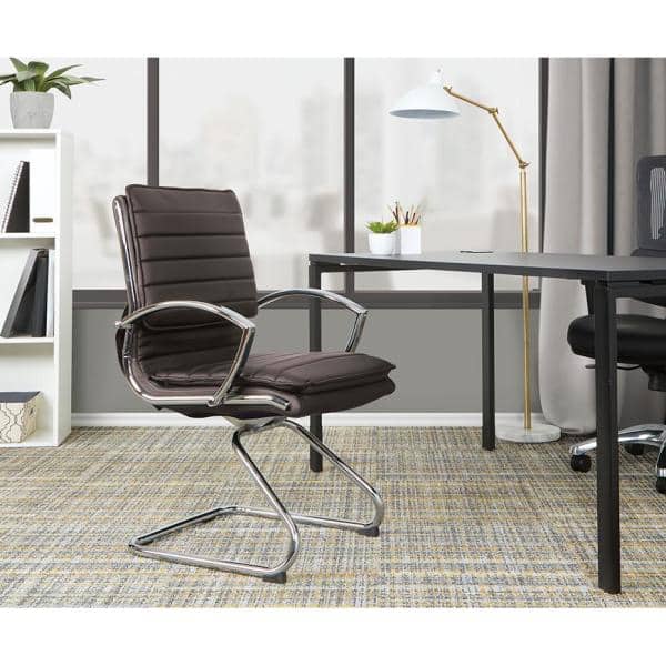 Work Smart FL89675 faux leather chair with flip arms by Office Star -  Express Furniture