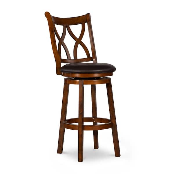 oak high back bar stools