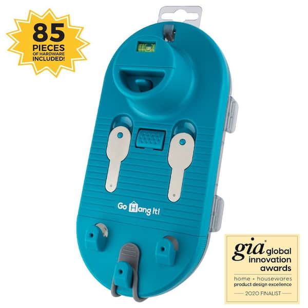 Go Hang It Pro - Picture Hanging and Leveling Tool with Case and Hardware Kit (85-Piece)