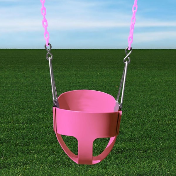 Gorilla Playsets Pink Toddler Full Bucket Swing 04-0008-PK/PK