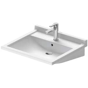 Starck 3 23.63 in. Rectangular Bathroom Sink in White