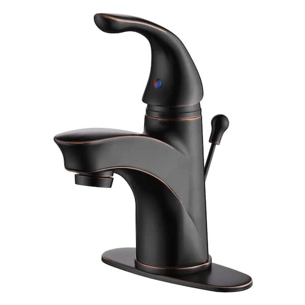 Ultra Faucets Nita Vantage 4 in. Centerset Single-Handle Bathroom Lavatory Faucet Rust Resist with Drain Assembly in Oil Rubbed Bronze