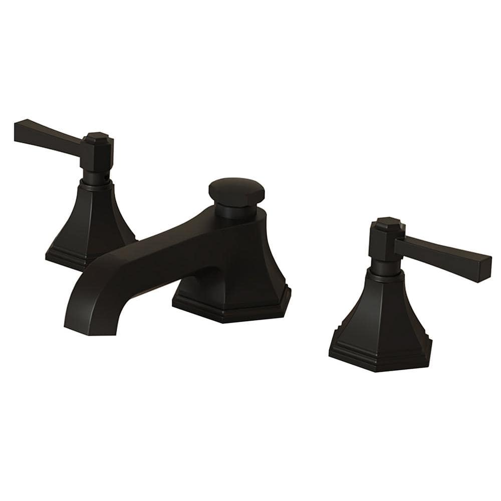8 in. Widespread 2-Handle Bathroom Faucet with Pop-Up Drain Assembly in Mat