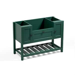 48 in. W x 20 in. D x 33.6 in. H Bath Vanity Cabinet without Top in Green