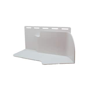 3.75 in. x 8 in., Polypropylene Roof to Wall Kickout Flashing/Water Diverter, White Right