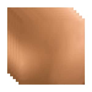 Flat Panel 2 ft. x 2 ft. Polished Copper Lay-In Vinyl Ceiling Tile ( 20 sq.ft. )