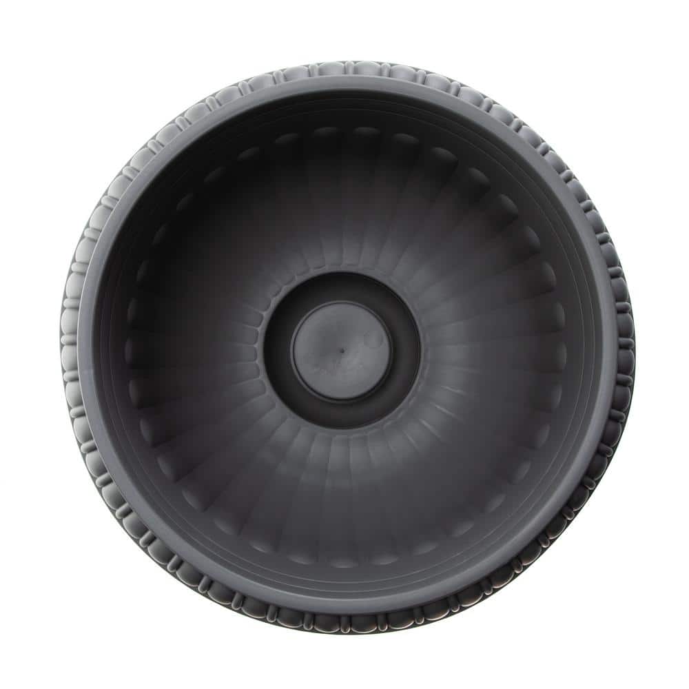 Charcoal Gray 18" Resin Grecian Urn Planter