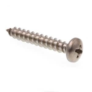 Bright Finish Phillips Drive Stainless Steel 18-8 Quantity 100 by Fastenere Self-Tapping #8 x 1-1/4 Flat Head Sheet Metal Screws Full Thread