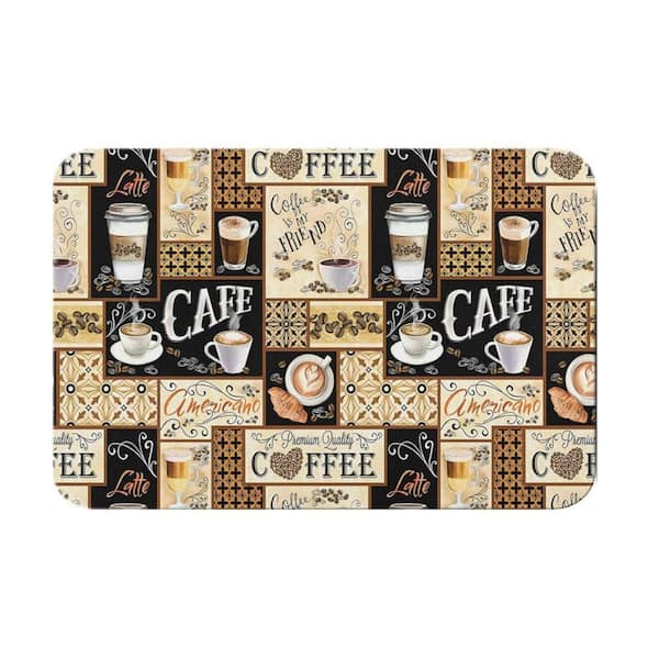 19 in. L x 12 in. W Absorbent Coffee Bar Mat for Countertops Anti-Slip Waterproof Surface Quick Drying Multi-Use