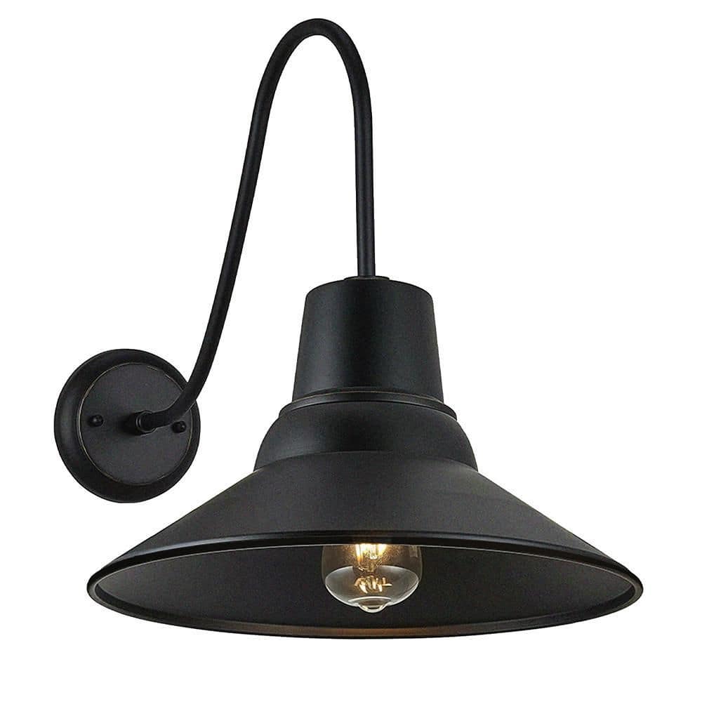 Erica Black Outdoor Hardwired Lantern Sconce