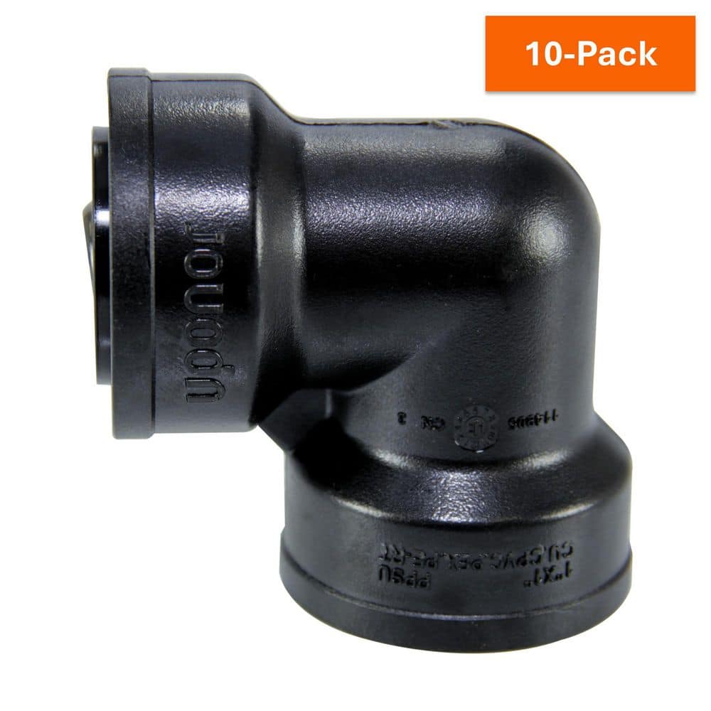 TotalFit 1 in. Push-to-Connect Engineered Polymer 90-Degree Elbow (10-Pack) price history on PriceWatchPro