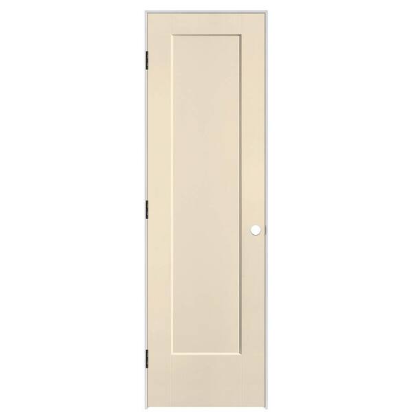 Masonite 24 in. x 80 in. 1-Panel Lincoln Park Right-Hand Solid Core Golden Hay Molded Composite Single Prehung Interior Door