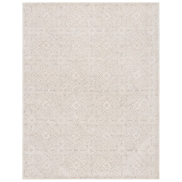 Glamour 8 ft. x 10 ft. Ivory/Beige Geometric Area Rug
