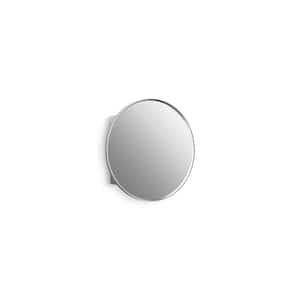 Verdera 24 in. W x 24 in. H Round Framed Medicine Cabinet with Mirror in Polished Chrome