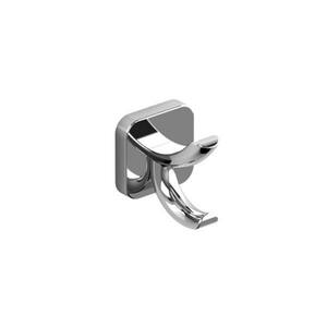 Salome Knob Double Robe/Towel Hook in Chrome