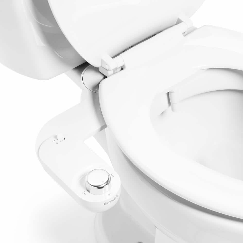 White Eco-Friendly Bidet Attachment with Aluminum Knob