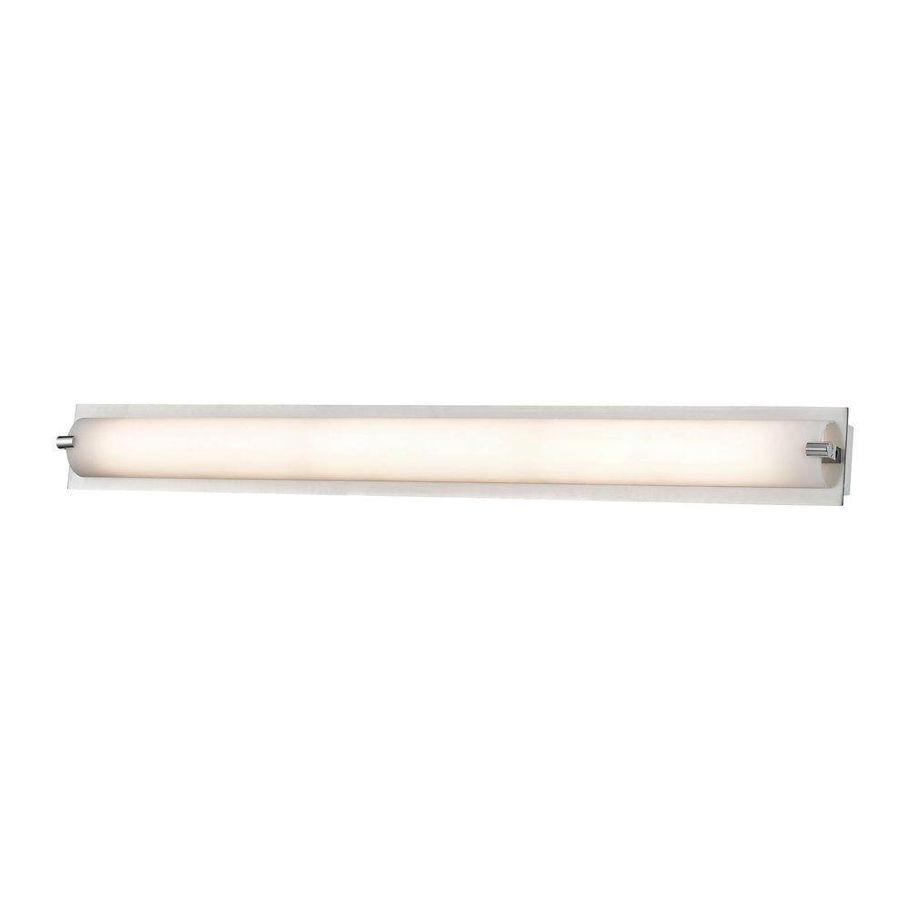 Titan Lighting Piper 1-Light Chrome Medium Vanity Light with Frosted Glass  TN-92521 The Home Depot