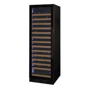 Reserva Series 163 Bottle 71 in. Tall Single Zone Digital Wine Cellar Cooling Unit in Black Glass with Left Hinge